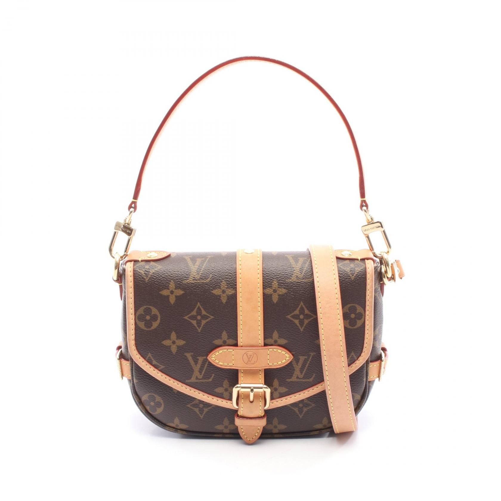 Louis Vuitton Louis Vuitton Louis Vuitton Saumur BB Monogram Handbag Textile Handbag M46740 DUTY FREE for USA Size ONE SIZE - 1 Thumbnail