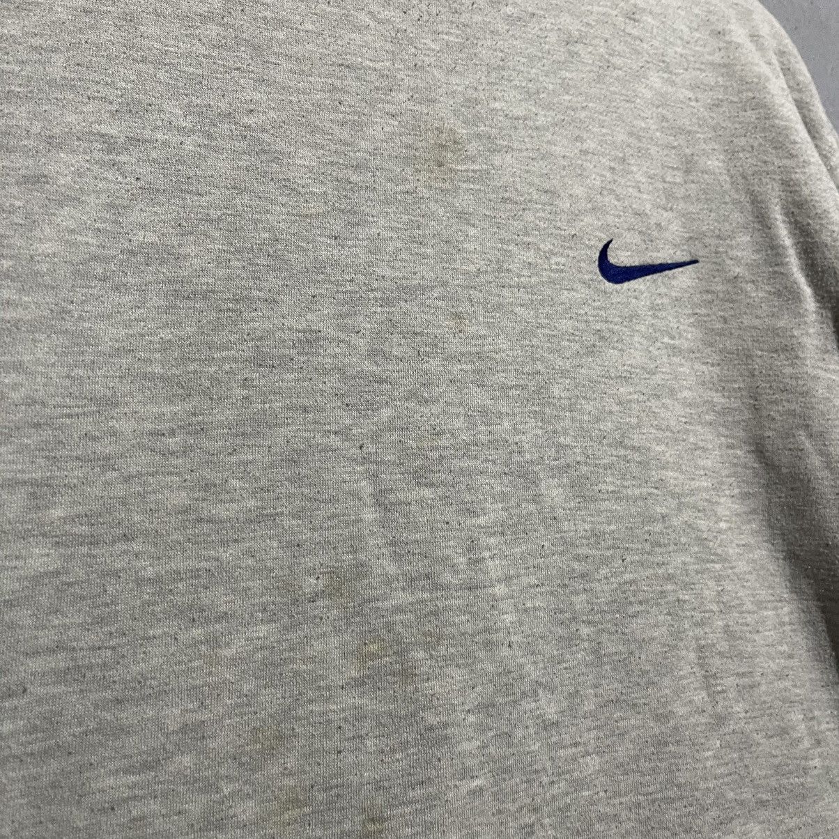 Nike Vintage 90s Nike Small Swoosh Crewneck Sweatshirt – Grey Size US L / EU 52-54 / 3 - 4 Thumbnail