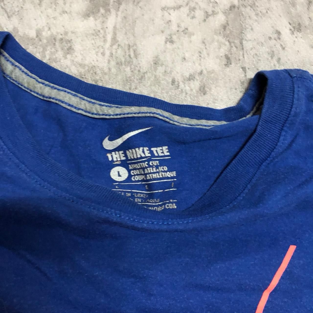 Nike Blue and orange Nike tee #NikeTee Size US L / EU 52-54 / 3 - 3 Thumbnail