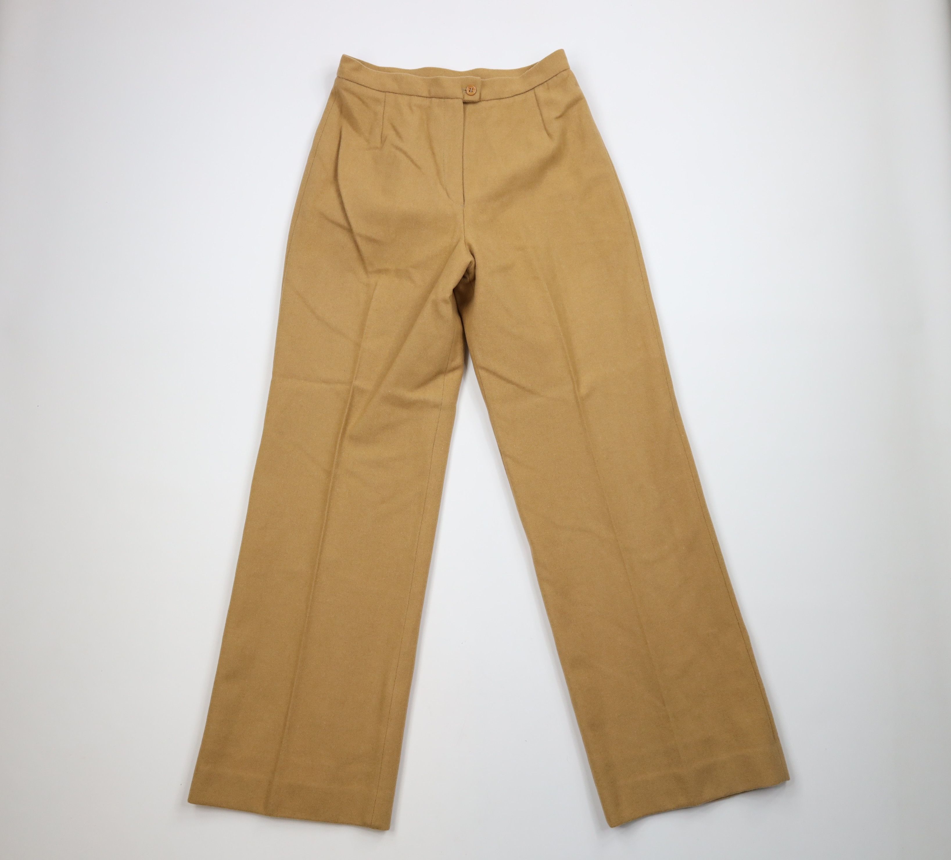 image of Vintage 70's Streetwear Bell Bottoms Pants Camel Brown Usa in Beige, Women's (Size 36)