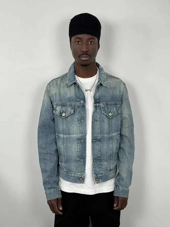 2000s Armani Blue Soft Denim Jacket