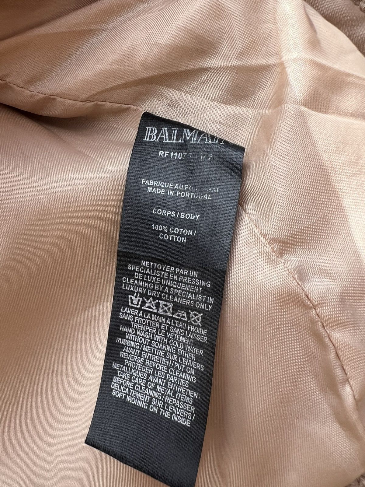 Balmain Balmain Cropped Tweed Jacket Size S / US 4 / IT 40 - 4 Thumbnail
