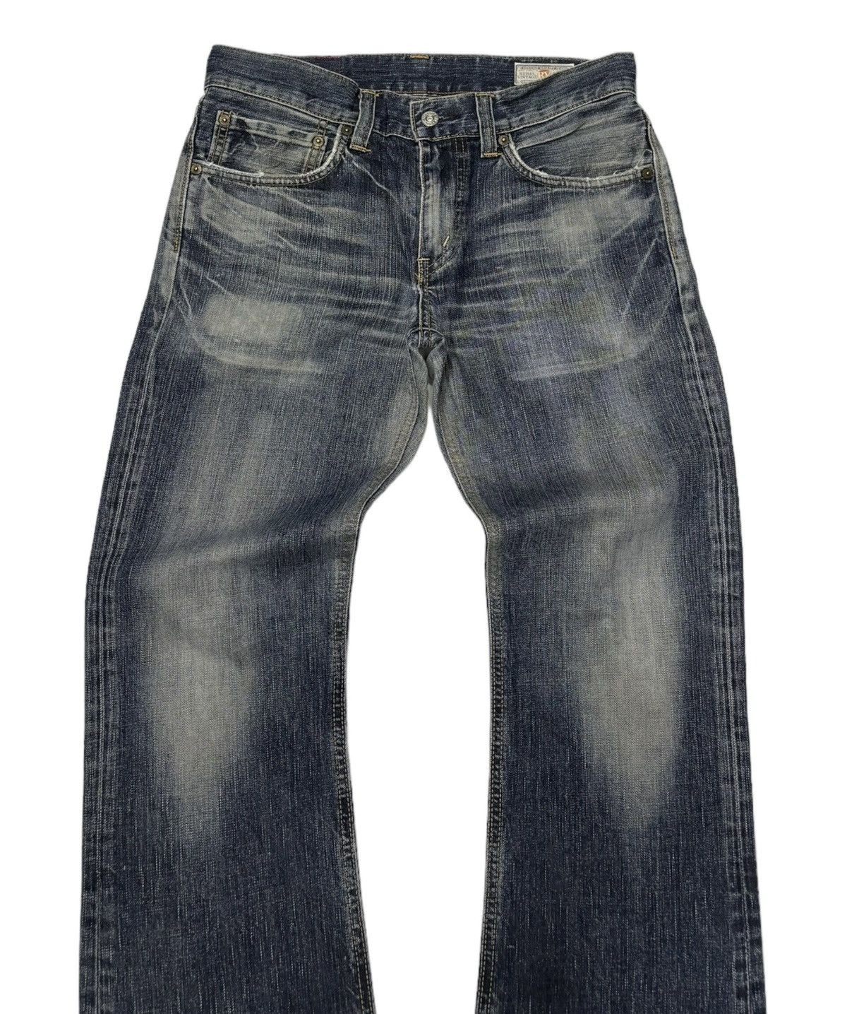 Edwin EDWIN 511 REBEL VINTAGE FLARED DISTRESSED DENIM FLARE JEANS Size US 30 / EU 46 - 8 Thumbnail