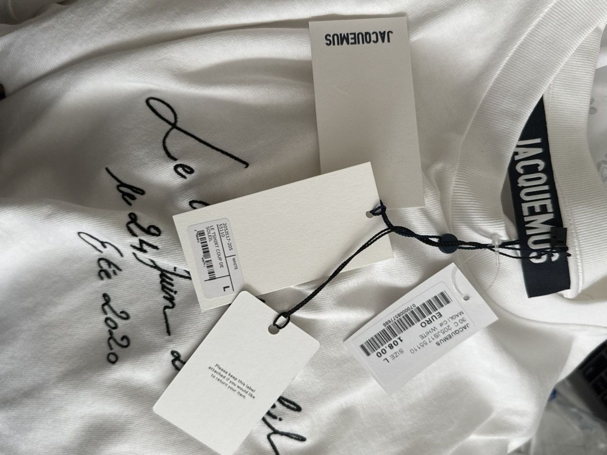 Jacquemus Jacquemus Embroidered T-shirt Size US L / EU 52-54 / 3 - 6 Thumbnail
