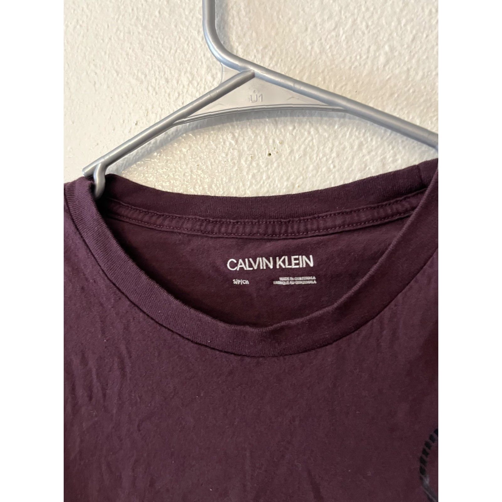Calvin Klein Calvin Klein T-Shirt Short Sleeve Crew Neck Logo Maroon Size S Men Regular Vintage No Size US S / EU 44-46 / 1 - 2 Thumbnail