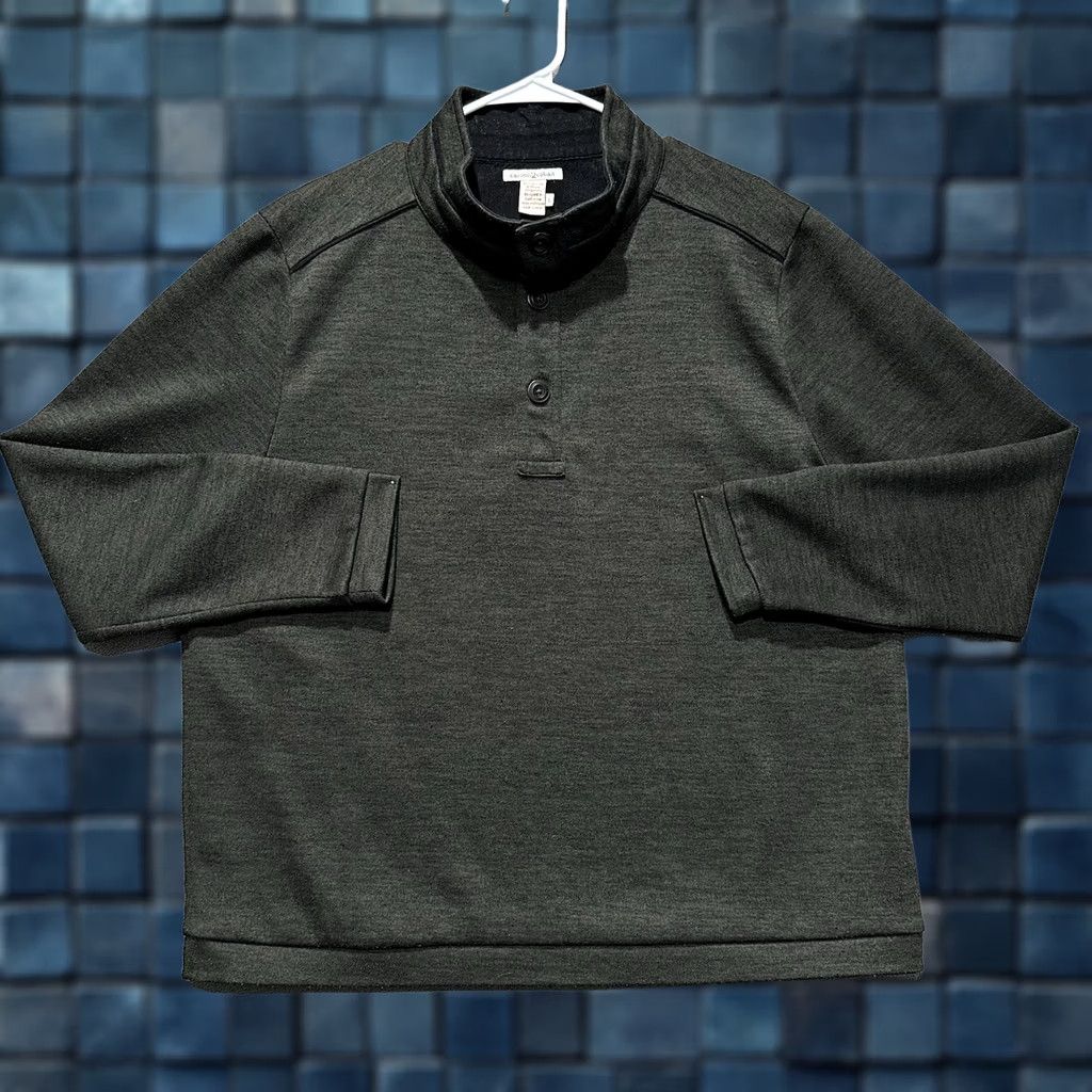 Carbon2Cobalt Carbon 2 Cobalt Sweater Mens Large Green Henley Knit Pullover Long Sleeve EUC Size US L / EU 52-54 / 3 - 1 Thumbnail
