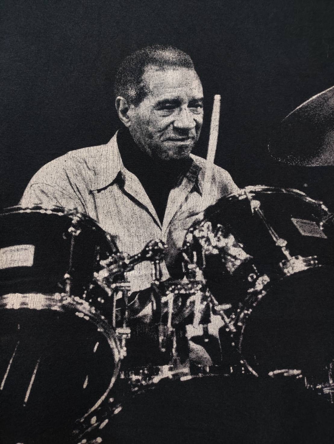 Band Tees Vtg 00's Max Roach Jazz Drummer T-Shirt Size US L / EU 52-54 / 3 - 3 Thumbnail