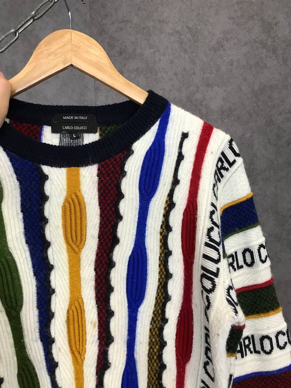 Carlo Colucci Carlo Colucci monogram coogi style sweater Size US S / EU 44-46 / 1 - 2 Thumbnail
