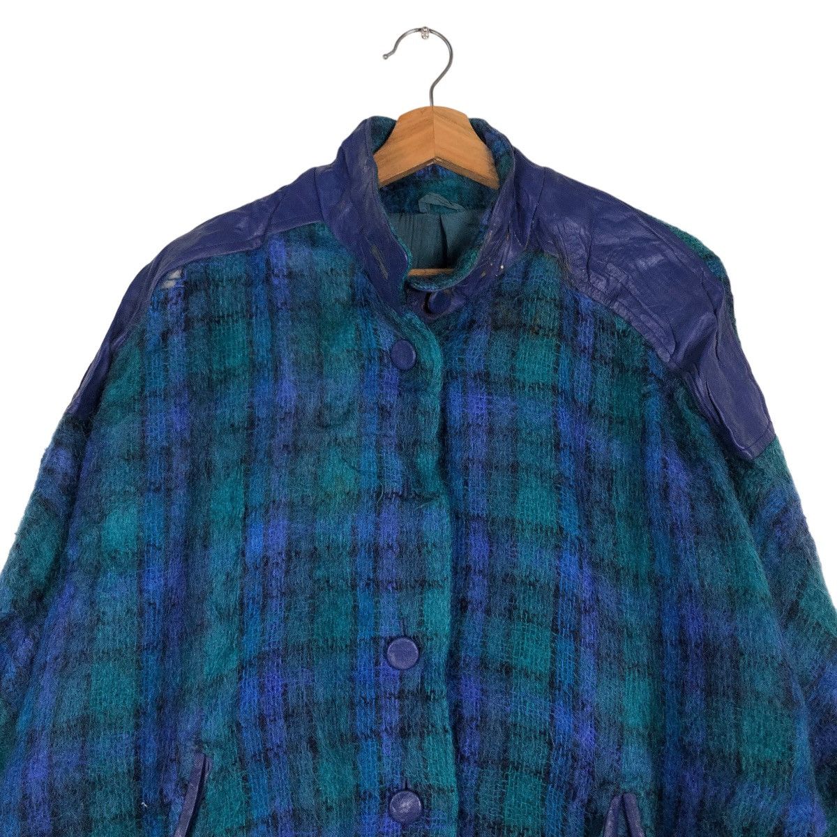 Vintage 🔥Vintage Handwoven Wool Jacket Mohair Donegal Design Size US M / EU 48-50 / 2 - 2 Thumbnail