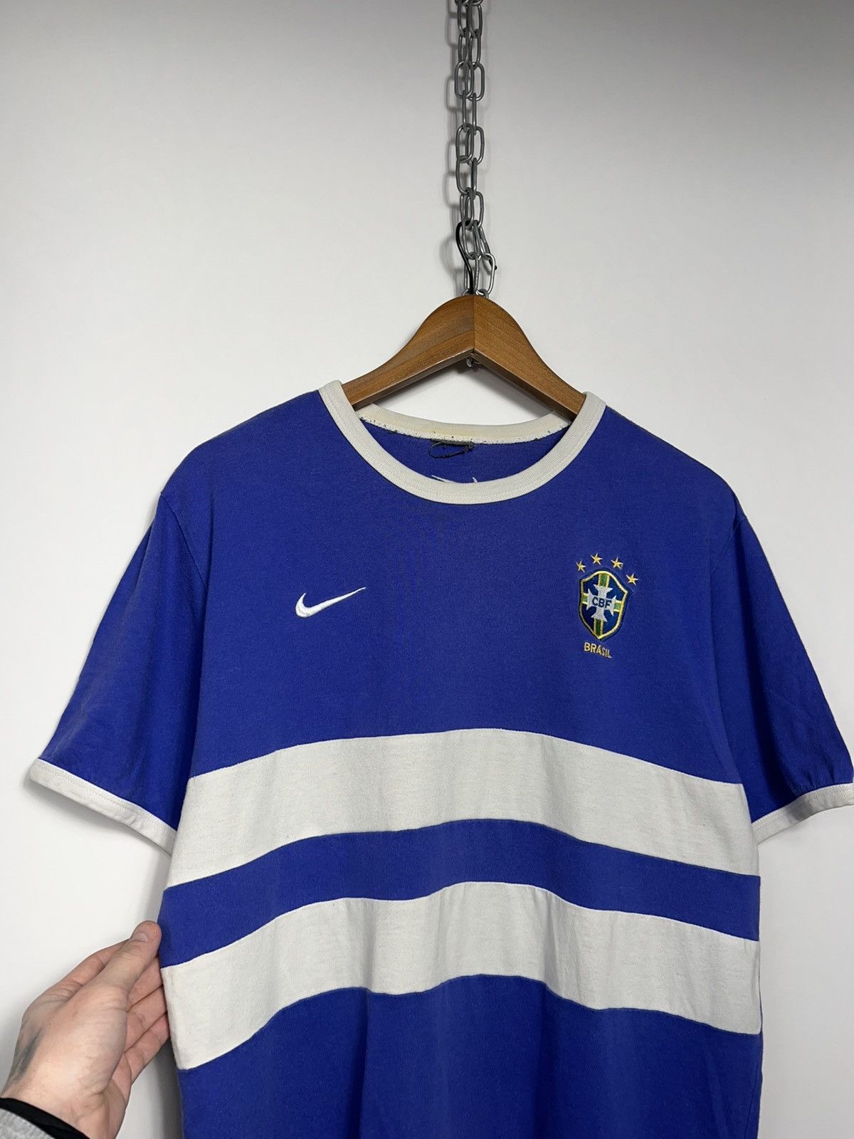Vintage Vintage Nike Brazil Cotton T-shirt Size L Size US L / EU 52-54 / 3 - 2 Thumbnail