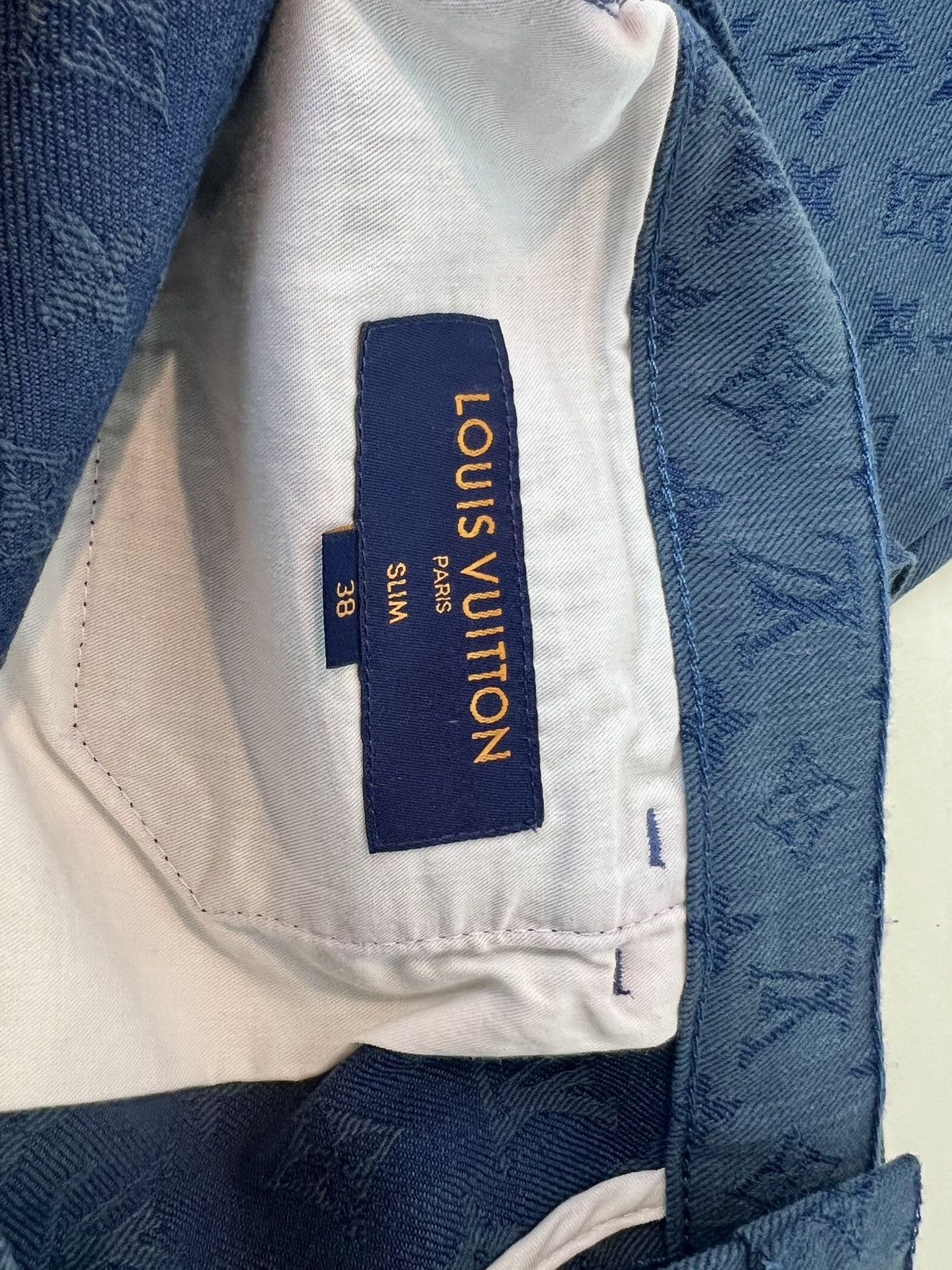 Louis Vuitton Louis Vuitton x Virgil Abloh SS19 Monogram Denim - RM192M Size US 38 / EU 54 - 5 Thumbnail