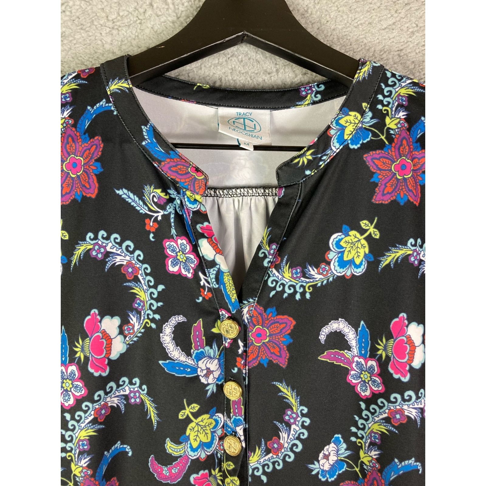 Other Tracy Negoshian Dress Size Medium Womens Boho 3/4 Sleeves Size M / US 6-8 / IT 42-44 - 12 Thumbnail