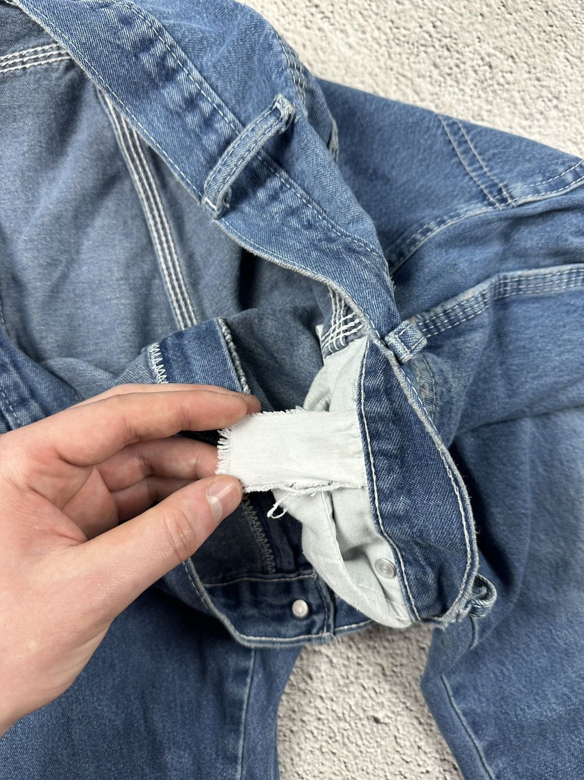 Dickies Vintage Dickies Washed Denim Blue Jeans Carpenter Y2K Baggy Size US 38 / EU 54 - 13 Thumbnail