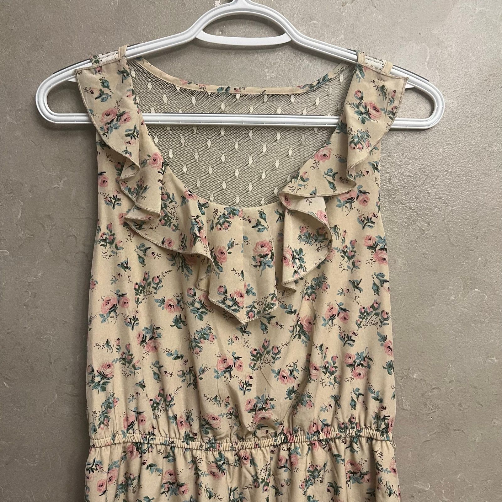 Other NWT Maurices Lightweight Mesh Ruffle Dress Medium Floral Size M / US 6-8 / IT 42-44 - 16 Thumbnail