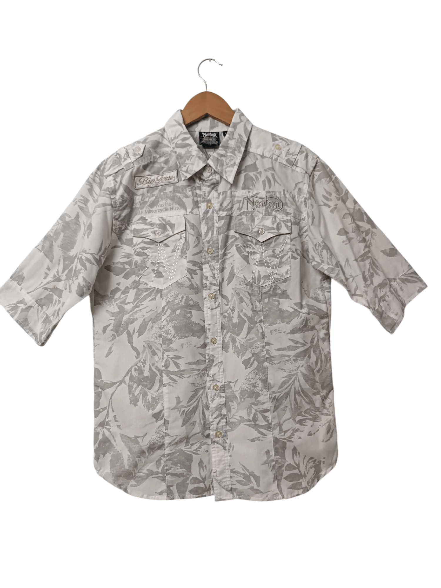 Norton Norton Motorcycle embroidered shirts Size US M / EU 48-50 / 2 - 1 Thumbnail