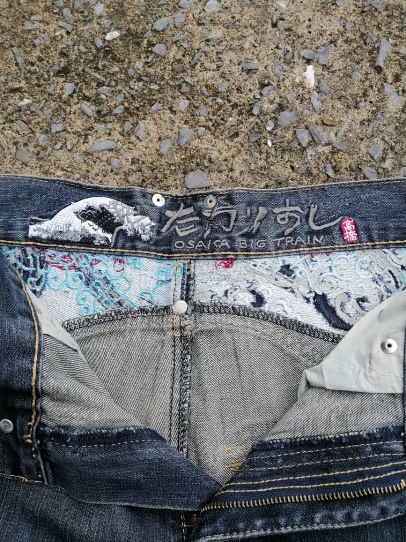 Japanese Brand Osaka Big Train Japan Embroidered Denim Jeans Size US 34 / EU 50 - 7 Thumbnail