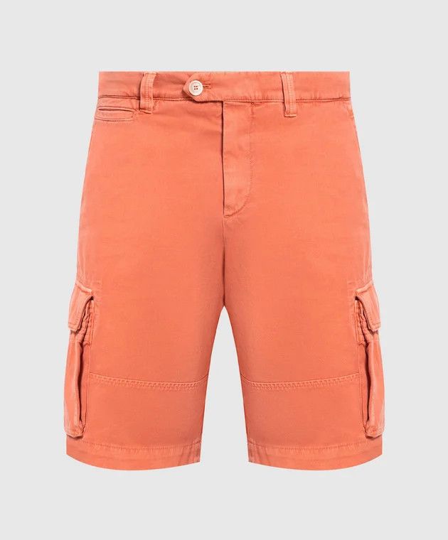 image of Brunello Cucinelli O1W1Db10524 Bermuda Shorts In Orange, Men's (Size 36)
