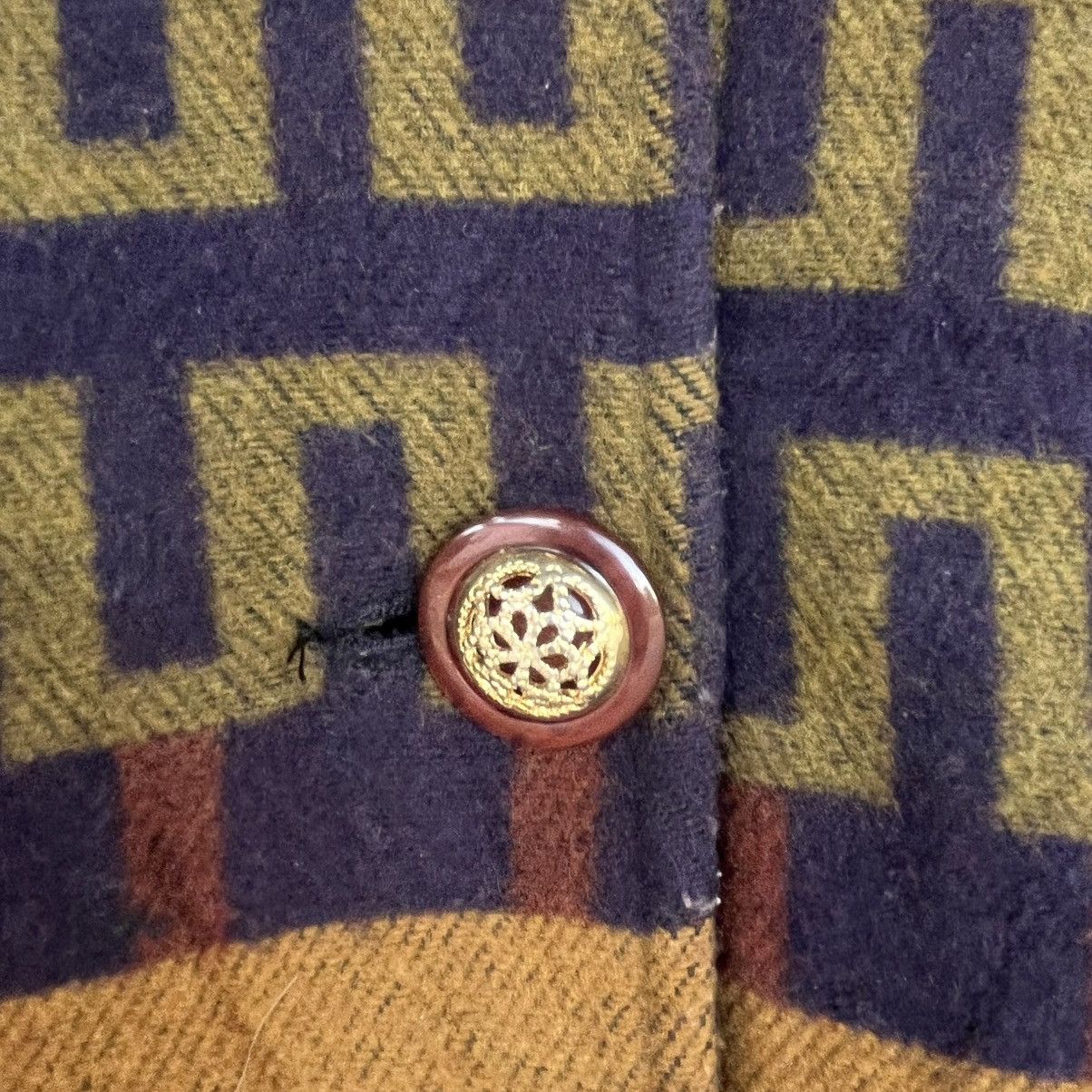 Other Vintage Multicoloured Patterned Hooded Coat Size XL Size US XL / EU 56 / 4 - 5 Thumbnail