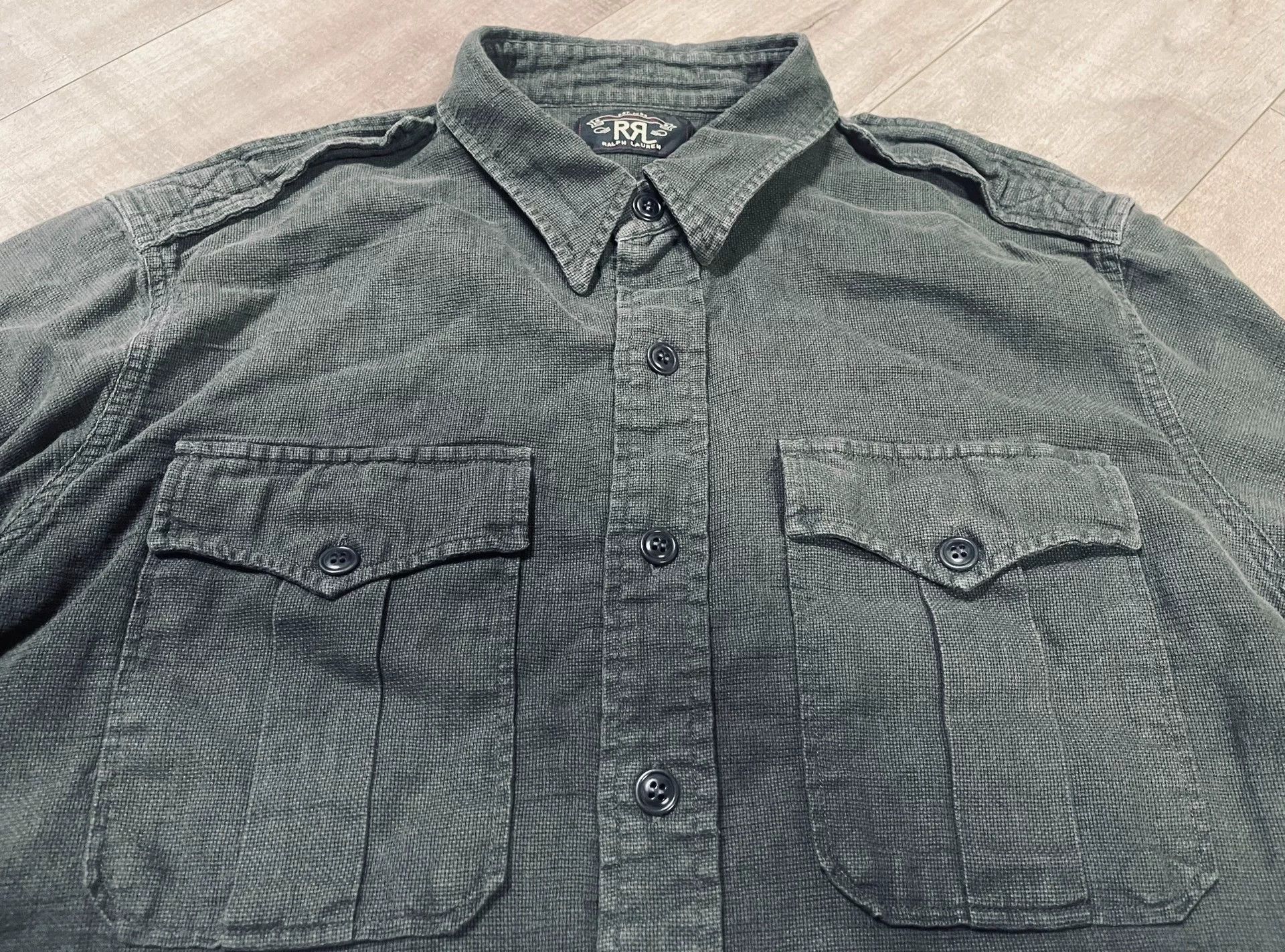 RRL Ralph Lauren RRL Limited Military Vintage Work Shirt Size US L / EU 52-54 / 3 - 1 Thumbnail