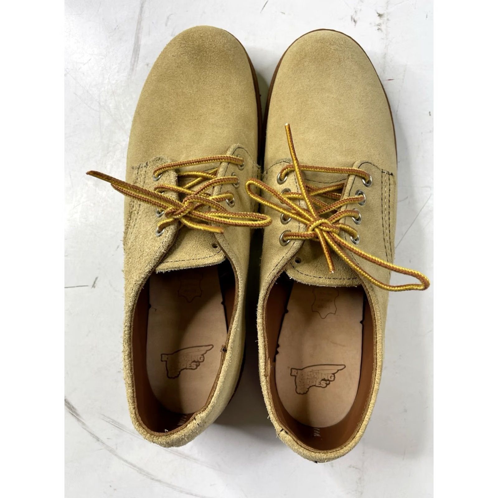 Red Wing Red Wing 8057 Oxford Hawthorne Abilene Roughout Suede Beige Size 7D USA Foreman Boot Leather Lining Moc Toe Workwear Mens Beige Oxfor d? Size US 6 / EU 39 - 6 Thumbnail