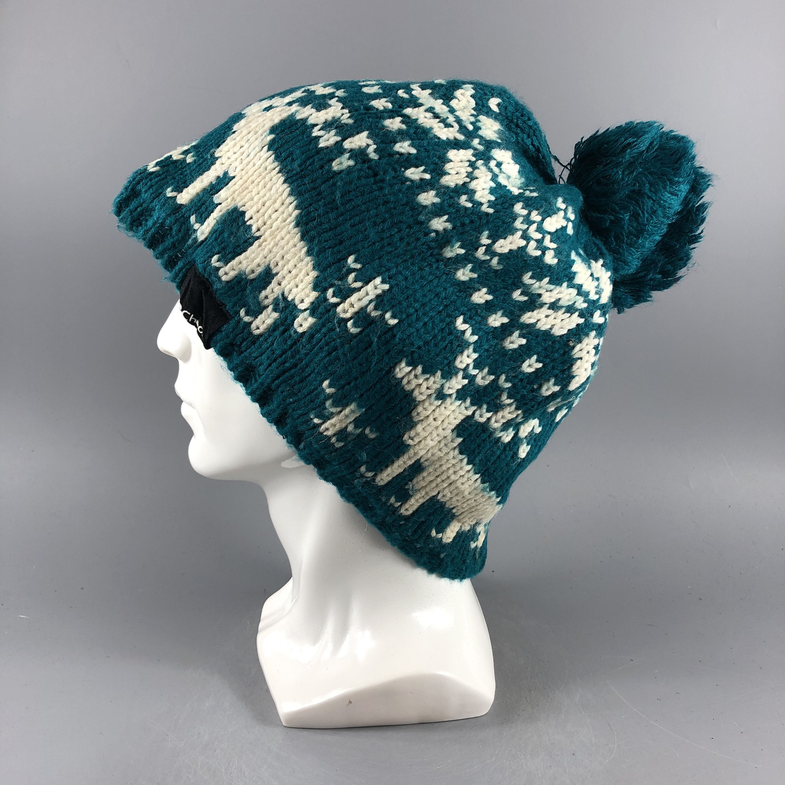Japanese Brand × Vintage Chaos Fair Isle Beanie Snow Hat Snow Cap -D407 Size ONE SIZE - 2 Thumbnail