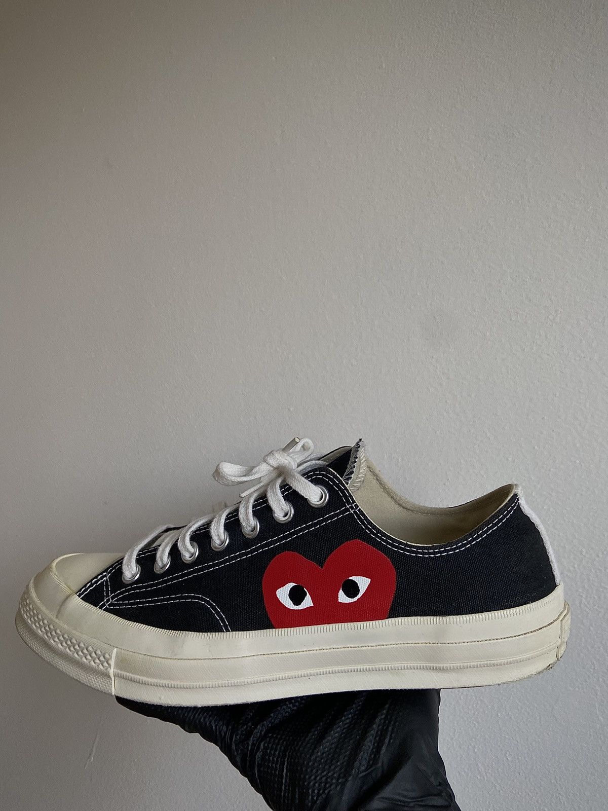 Comme des Garcons PLAY × Converse CDG Play x Converse Black Low Size US 11 / EU 44 - 5 Thumbnail