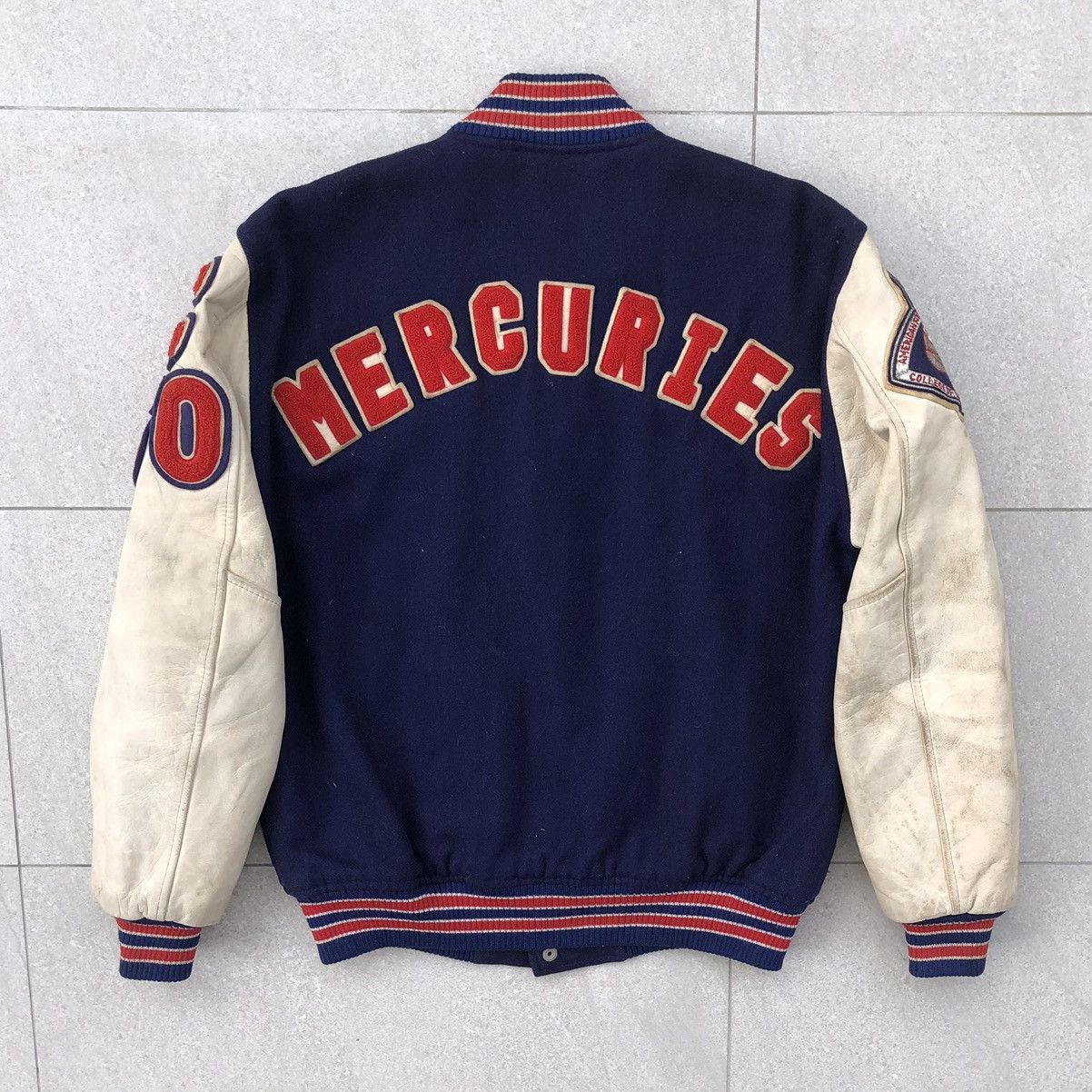 Vintage Vintage NU Basketball Latterman Wool Leather Varsity Jacket Size US M / EU 48-50 / 2 - 7 Thumbnail