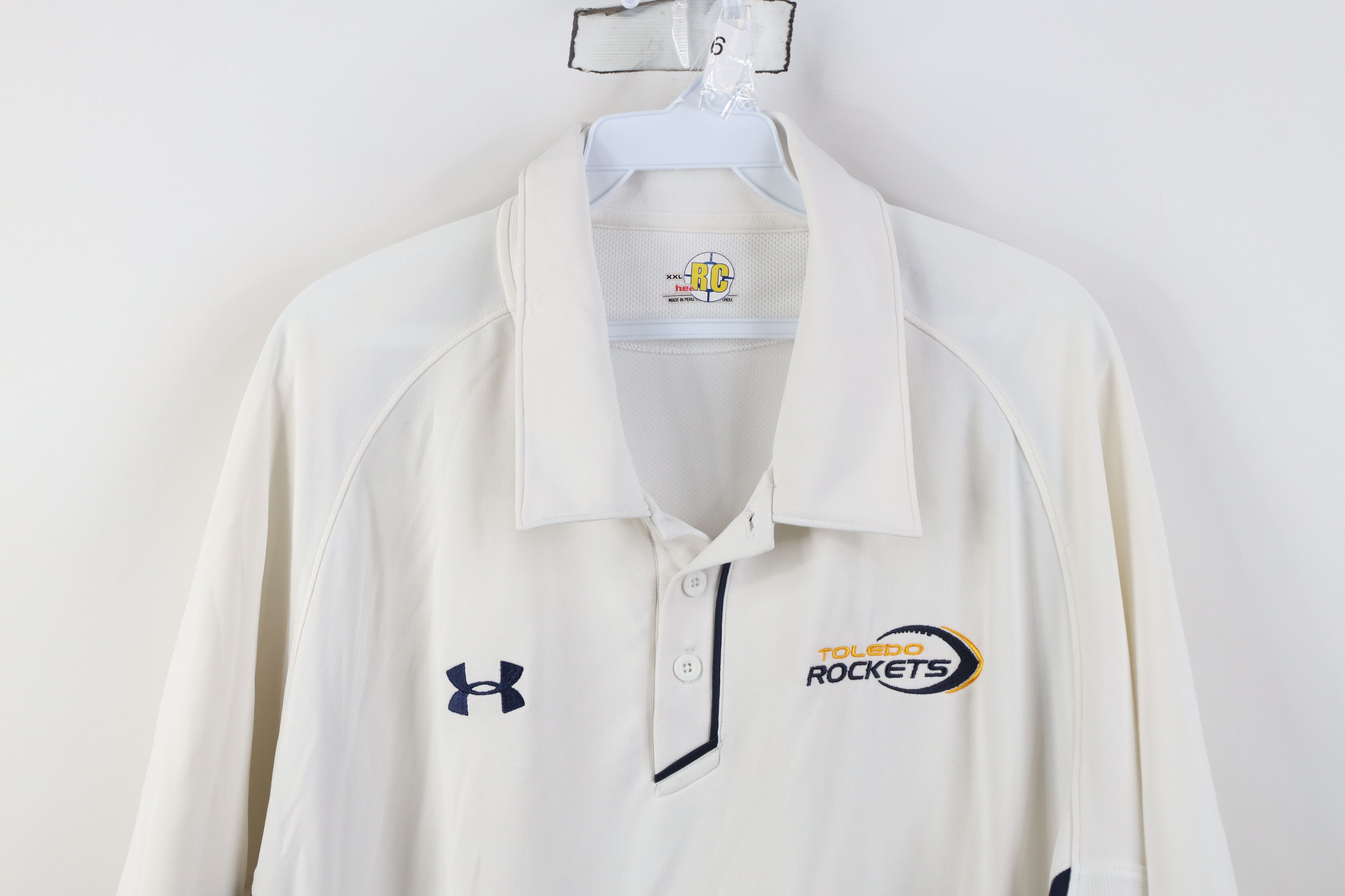 Under Armour Under Armour University of Toledo Football Polo Shirt White Size US XXL / EU 58 / 5 - 2 Thumbnail