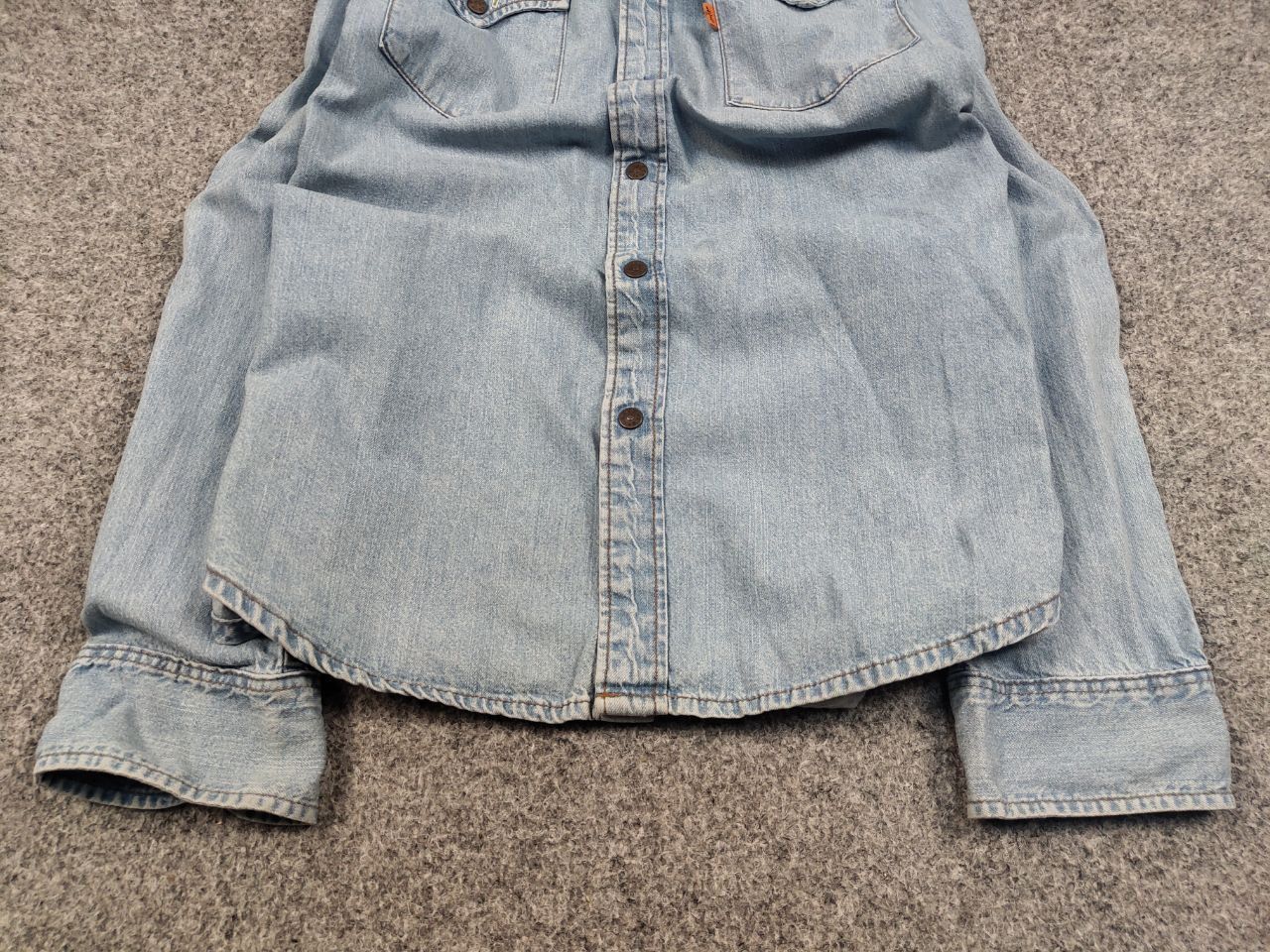 Levi's Vintage 90's Levis Orange Tab denim Classic Buttons Shirt Size US M / EU 48-50 / 2 - 9 Thumbnail