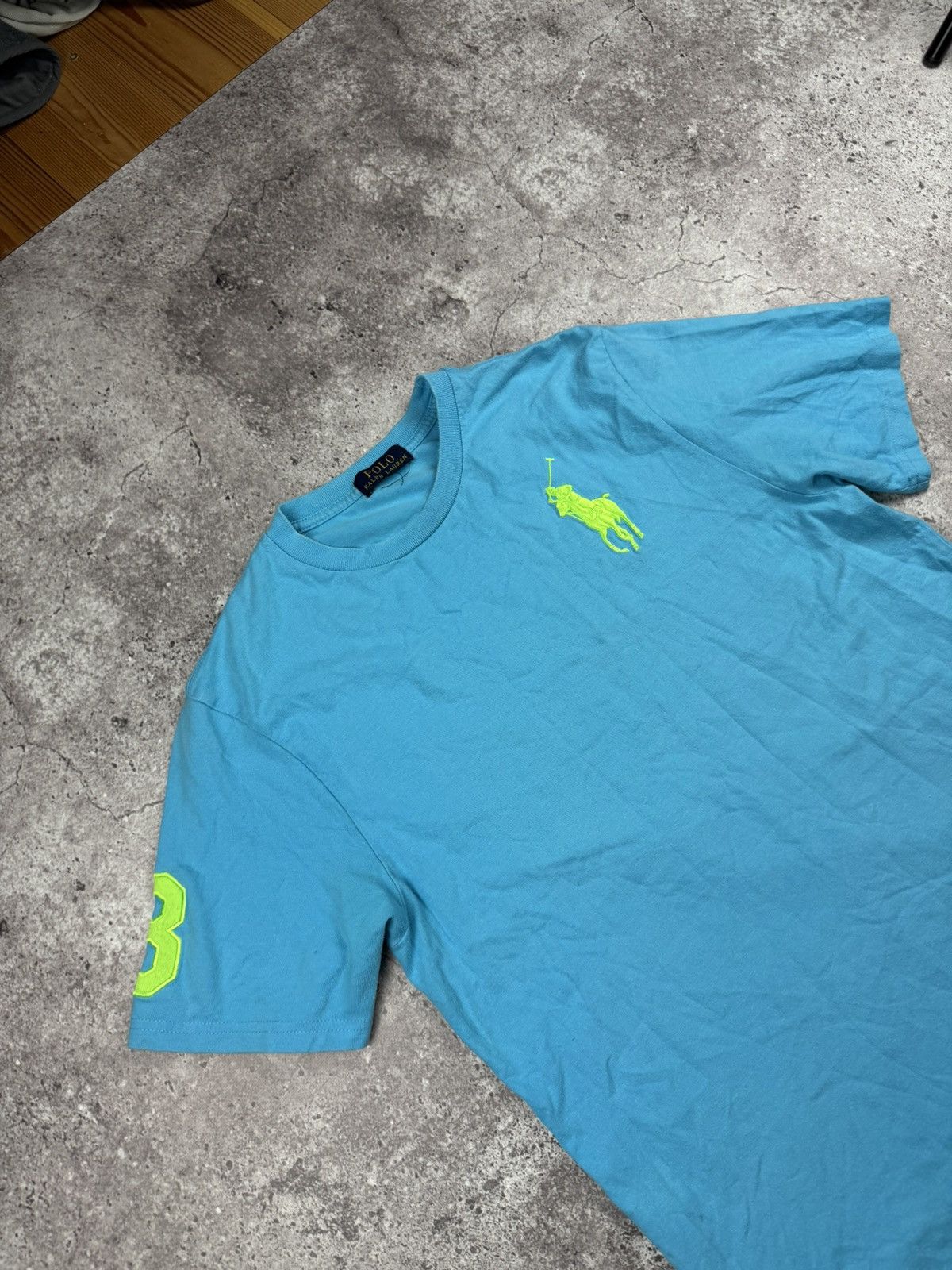 Polo Ralph Lauren Vintage Polo Ralph Lauren Number 3 Polo T-Shirt Cheef Keef Size US L / EU 52-54 / 3 - 4 Thumbnail