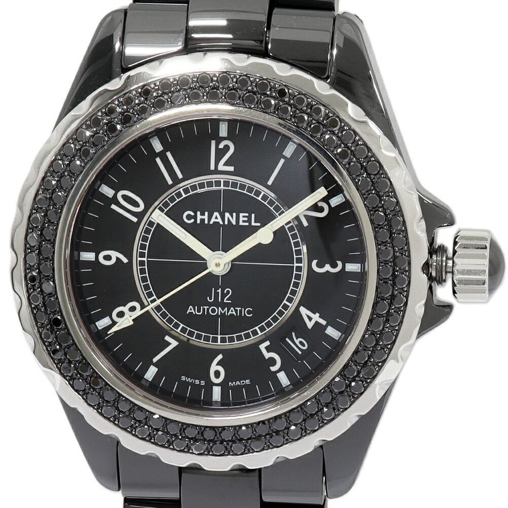 Chanel Chanel J12 Black Ceramic Ceramic Automatic H0942 DUTY FREE for USA