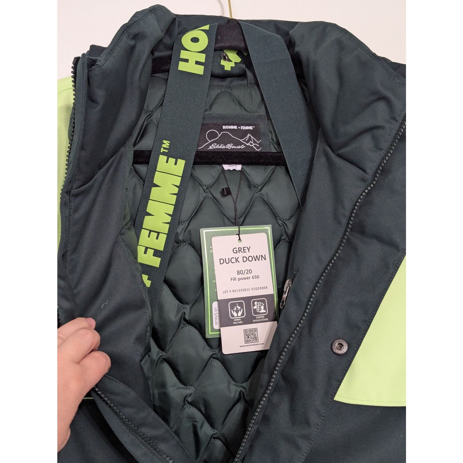 Eddie Bauer Eddie Bauer X Homme Femme Down Shell Jacket Dark Green XS Size US XS / EU 42 / 0 - 4 Thumbnail
