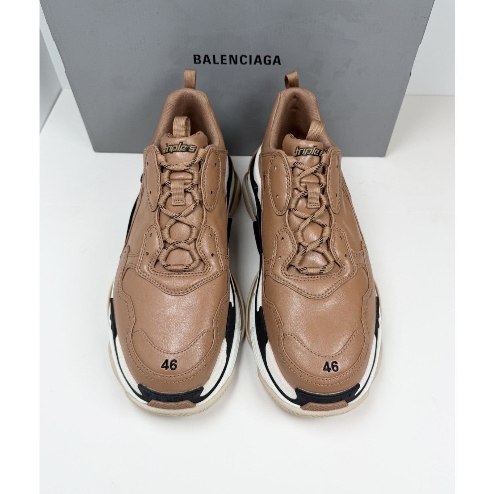 Balenciaga Size 46EU/13US- Balenciaga Triple S Beige NEW Size US 13 / EU 46 - 3 Thumbnail