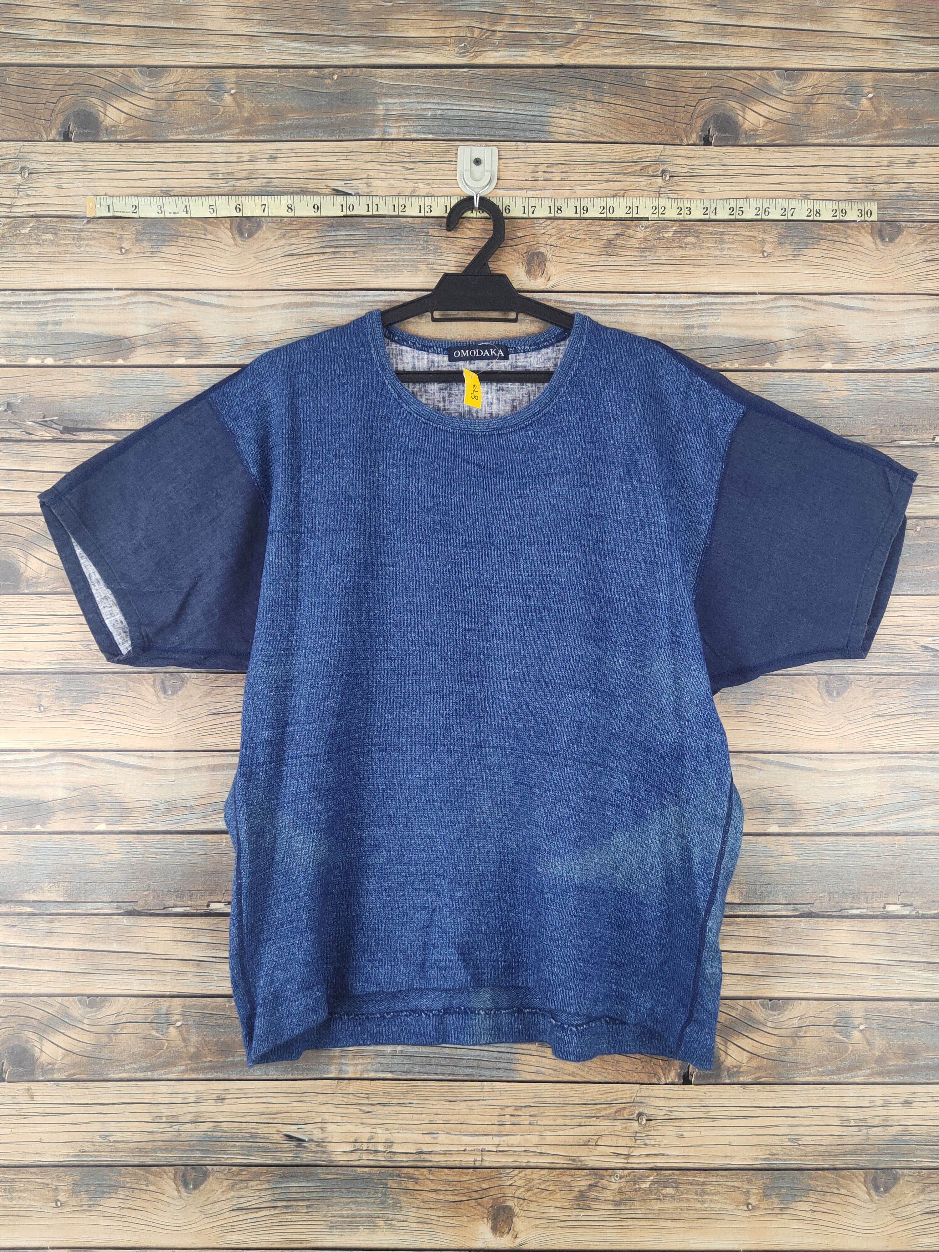 Japanese Brand DL Omodaka Japan Blue Short Sleeve T-shirts #813 Size US L / EU 52-54 / 3 - 1 Thumbnail
