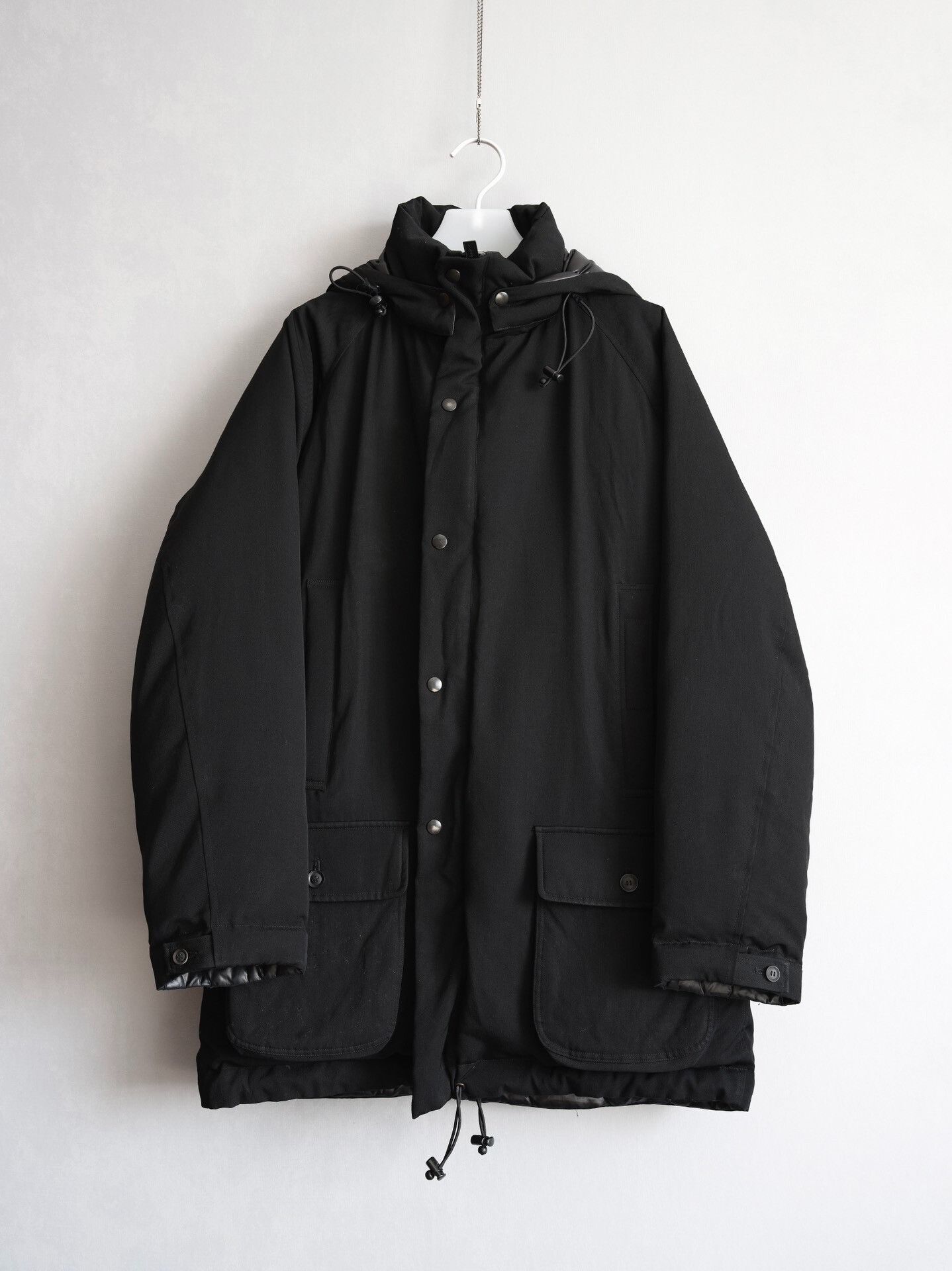 Yohji Yamamoto Yohji Yamamoto Black Hooded Down Jacket Size US M / EU 48-50 / 2 - 1 Thumbnail