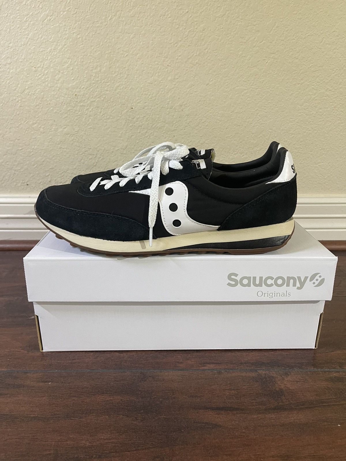 Saucony Saucony Trainer 80 - Black/White - US10 Size US 10 / EU 43 - 8 Thumbnail