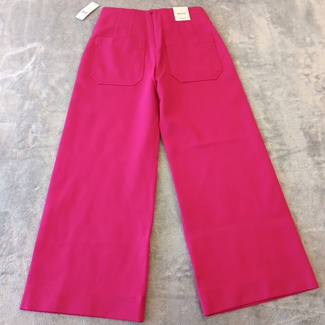 Anthropologie Anthropologie Maeve The Colette Cropped Pants Womens 24P Pink Wide-Leg New Bow removable Cropped Pants Womens 24P Pink Wide-Leg Size 42" / US 20 - 2 Thumbnail