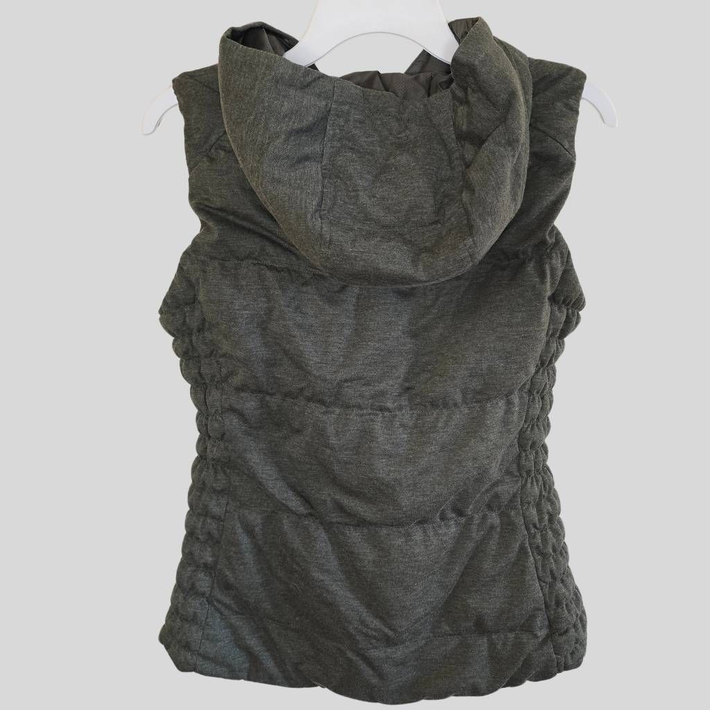 Athleta Athleta Hooded Puffer Vest Women’s M Green Goose Down Fill Z Size M / US 6-8 / IT 42-44 - 2 Thumbnail