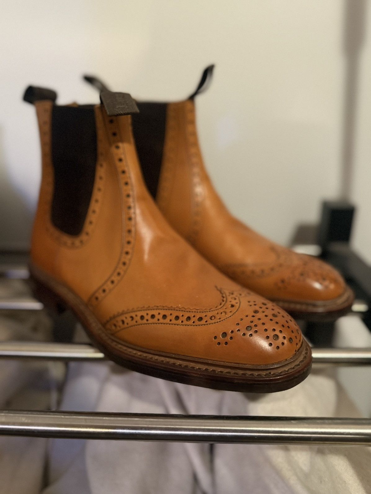 Loake Loake “Thirsk” Brogue Chelsea Boots Size US 7 / EU 40 - 2 Thumbnail