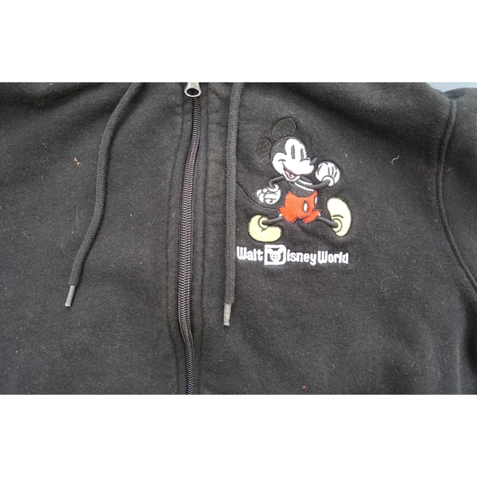Disney Walt Disney Hoodie Adult Medium Black Sweatshirt Cartoon Mickey Mouse Mens Size M / US 6-8 / IT 42-44 - 3 Thumbnail