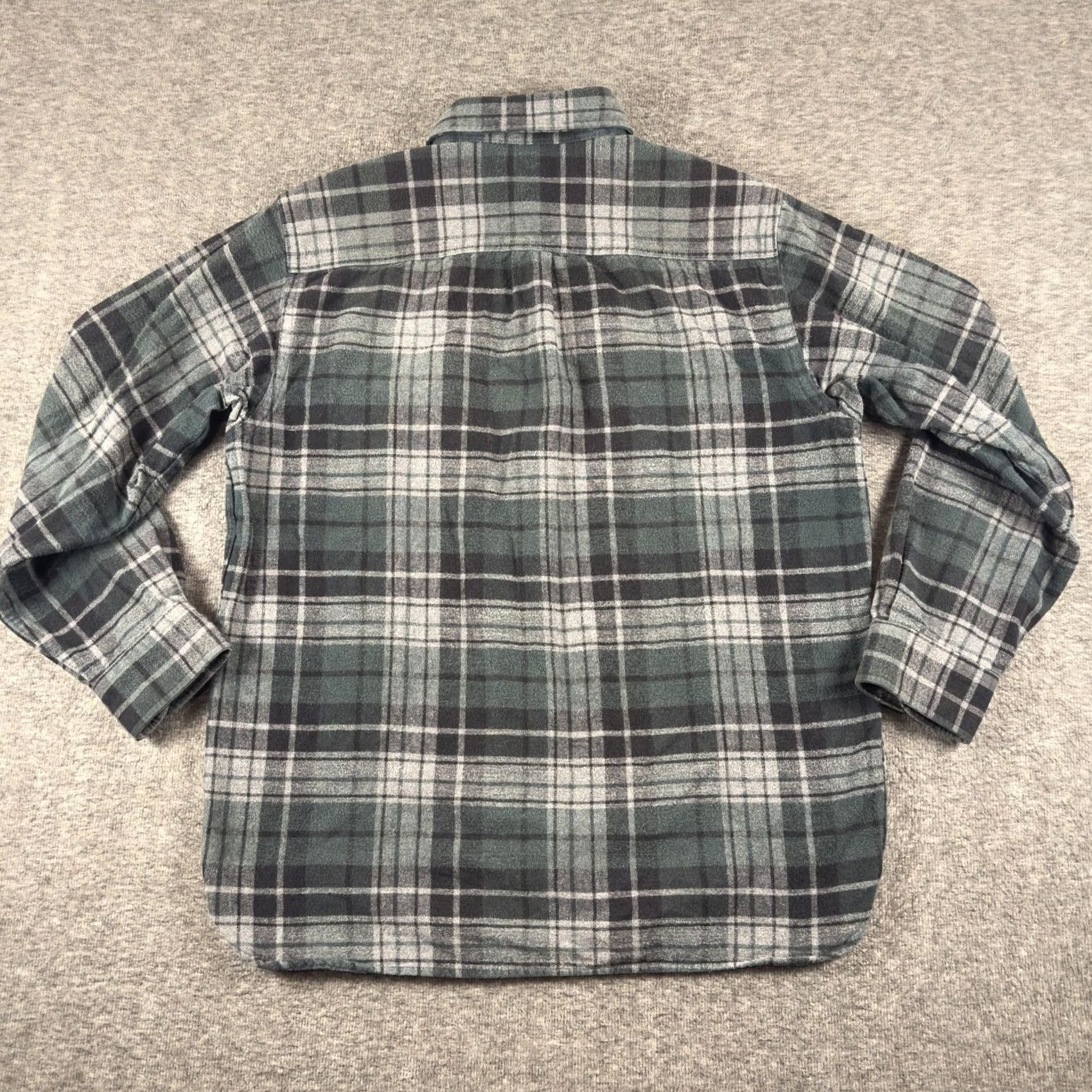 Vintage L.L.Bean Shirt Mens Medium Green Plaid Long Sleeve Flannel Button Up Size US M / EU 48-50 / 2 - 5 Thumbnail