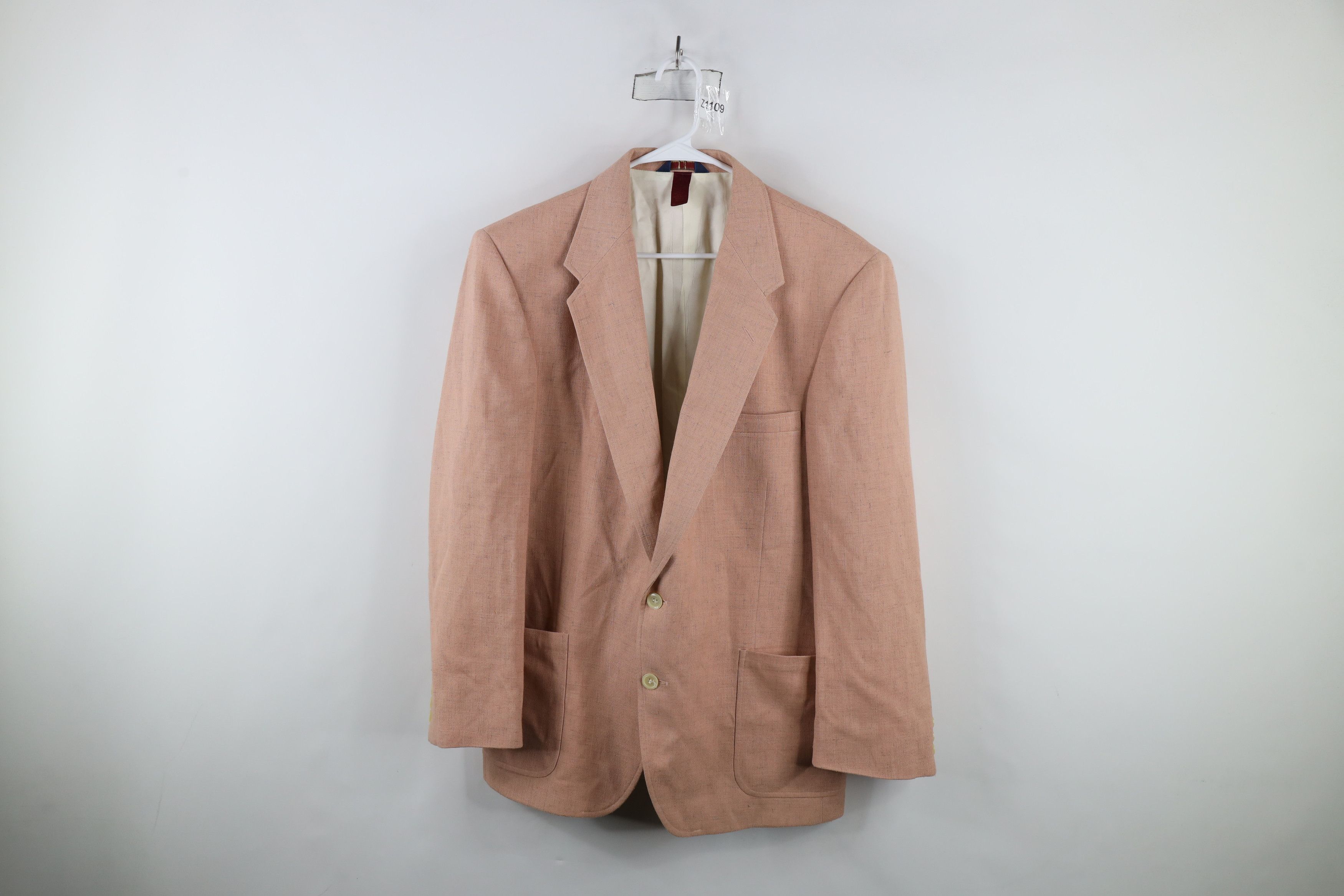 Vintage Vintage 90s Rockabilly 2 Button Suit Coat Blazer Jacket USA Size US XL / EU 56 / 4 - 1 Thumbnail