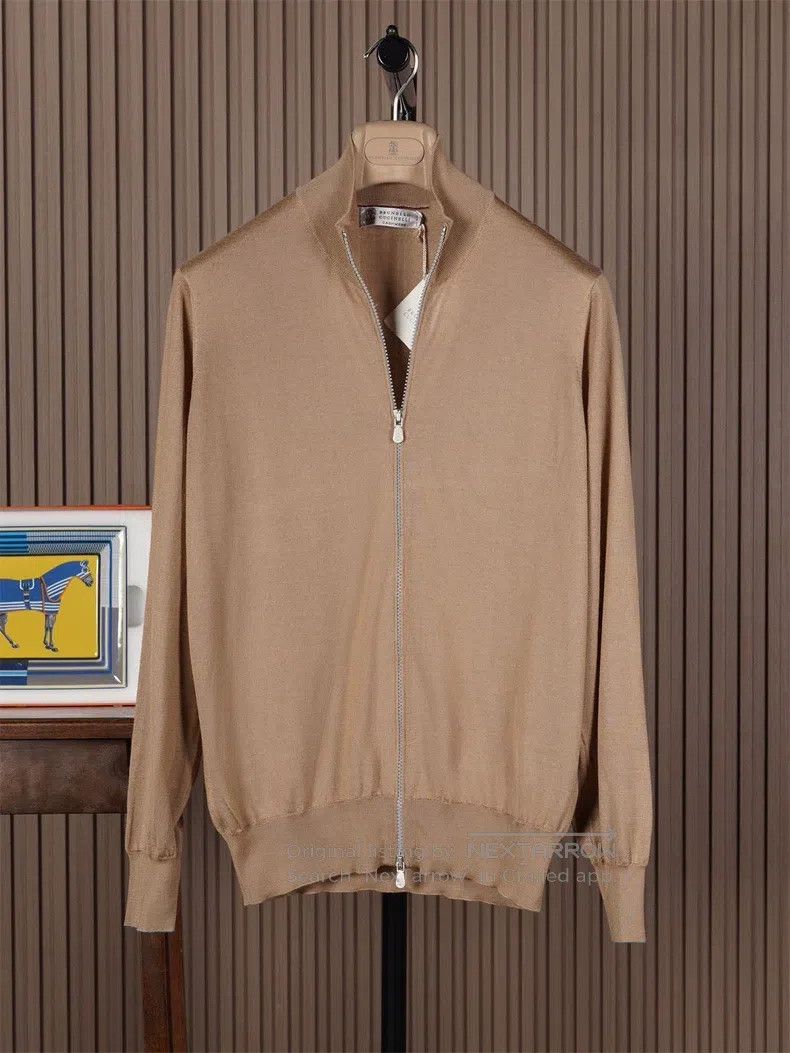 Brunello Cucinelli Brunello Cucinelli Cashmere Silk Knit Jacket Size US M / EU 48-50 / 2 - 1 Thumbnail