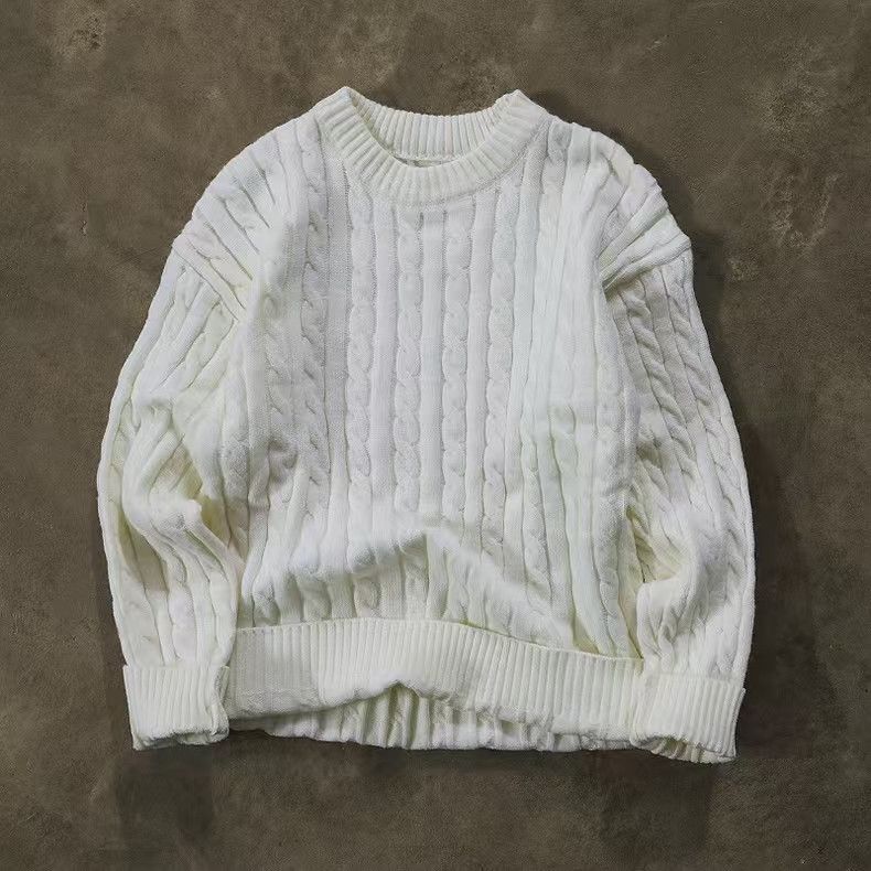 Japanese Brand × Vintage Street Retro Twisted Loose Casual Knit Sweater Size US M / EU 48-50 / 2 - 1 Thumbnail