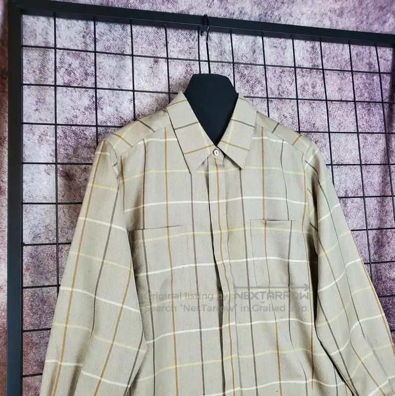 Burberry Burberry Beige Wool Long Sleeve Shirt. Size M / US 6-8 / IT 42-44 - 8 Thumbnail