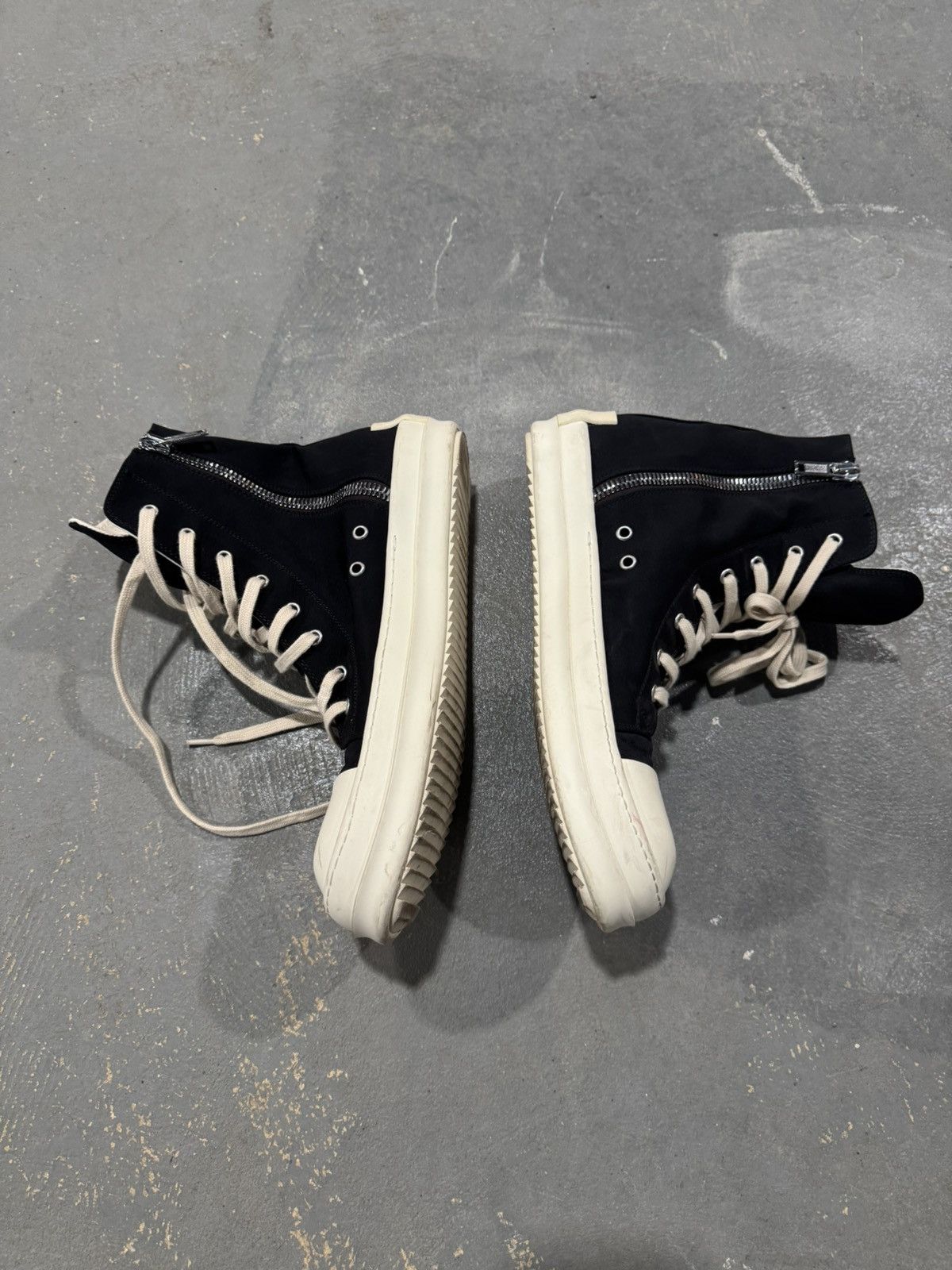 Rick Owens Rick Owens Darkshadow ramones hightop nylon Size US 11 / EU 44 - 3 Thumbnail