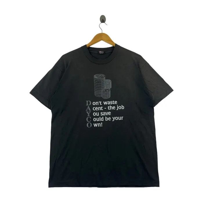 Fruit Of The Loom Vintage 80’ DAYCO PRODUCTS AUTOMOTIVE Promo Tee Shirt Size US L / EU 52-54 / 3 - 1 Thumbnail