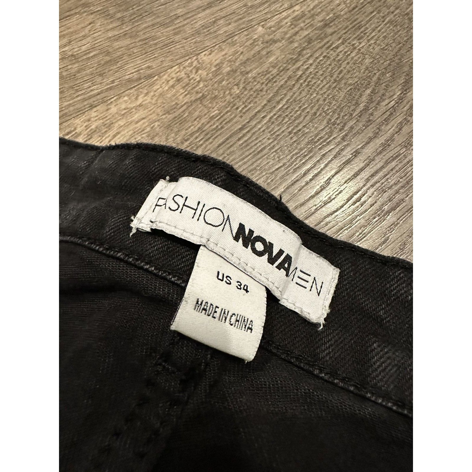 Other Fashion Nova Men Black Skinny Jeans Denim 3 Piece Size US 34 / EU 50 - 4 Thumbnail