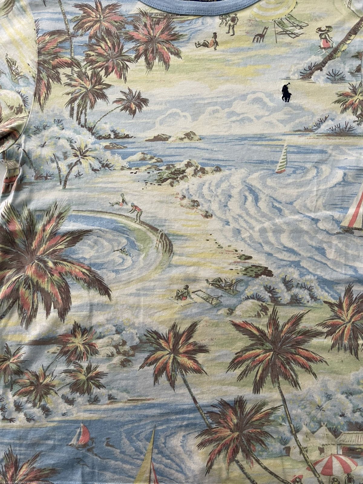 Polo Ralph Lauren POLO RALPH LAUREN TROPICAL PRINT COTTON TEE VERY RARE Size US L / EU 52-54 / 3 - 3 Thumbnail