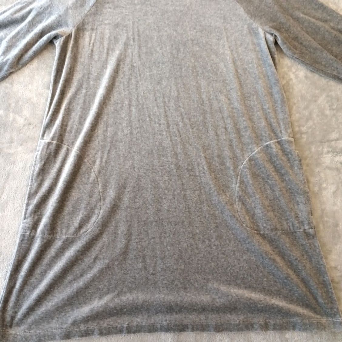 J. Jill J.Jill Shift Dress XL Gray Velour Long Sleeve Pockets Knee Length Women Regular Vintage: No Size XL / US 12-14 / IT 48-50 - 5 Thumbnail